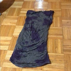 Ruffled Body Con Mini Dress